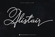 Alistair Signature Font