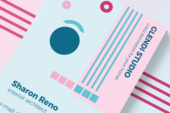 Funny & Cute Abstract Business Card in Business Card Templates - product preview 4