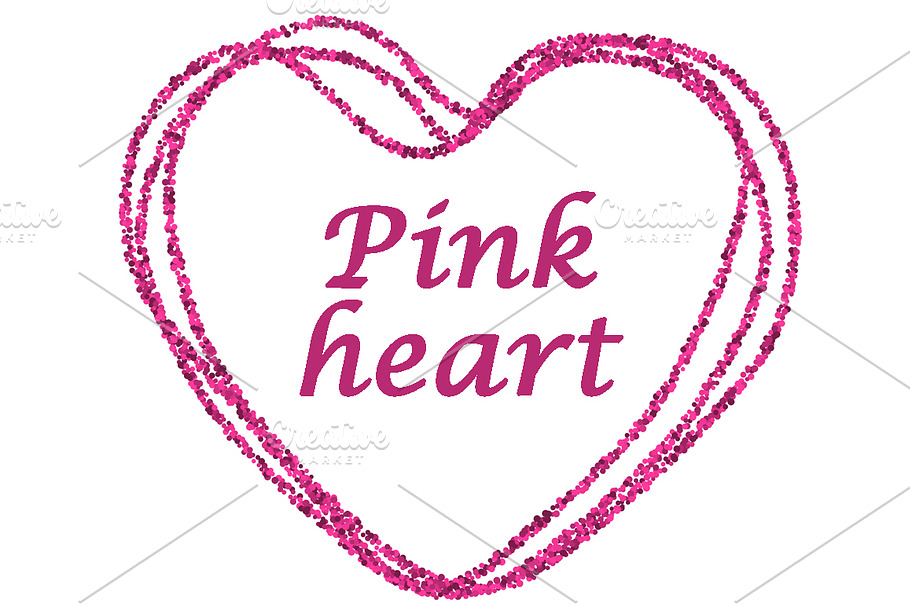 Abstract pink heart