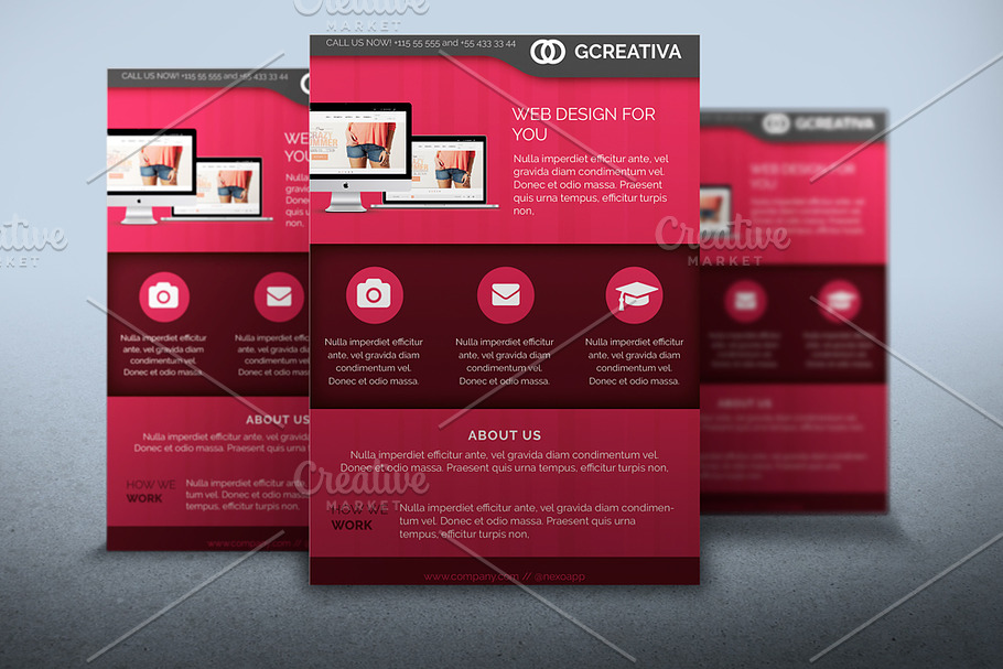 Flyer Web Design in Flyer Templates - product preview 8