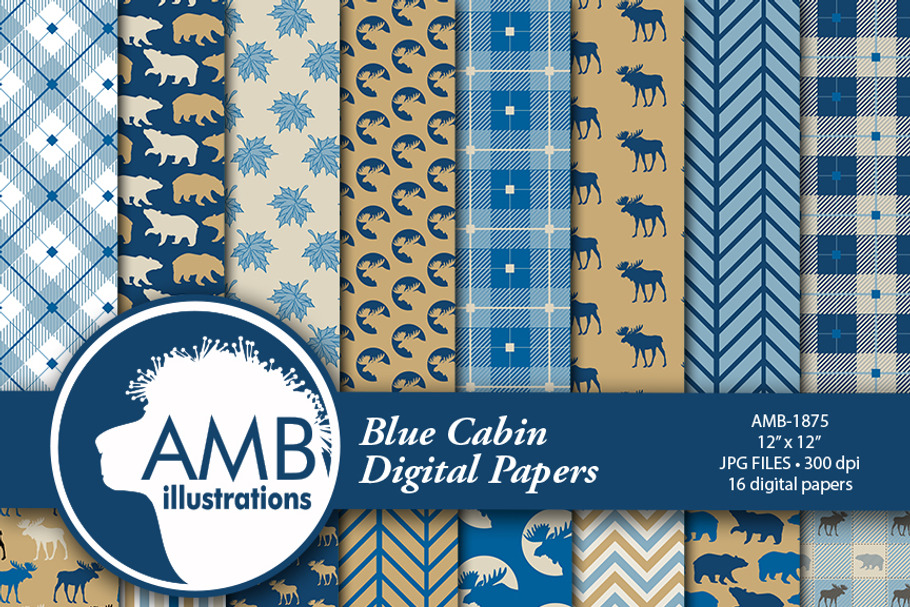 Rustic Lodge Papers AMB-1875 in Patterns - product preview 8