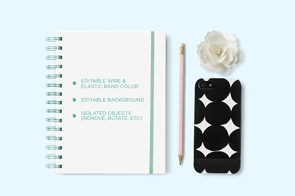 Planner & Agenda 7x9" Mockup in Product Mockups - product preview 5