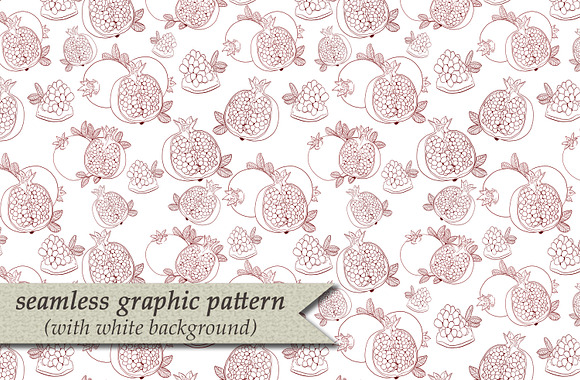 Lemons & Pomegranates in Patterns - product preview 2