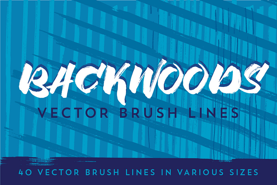 Backwoods Vector Brush Lines in Photoshop Brushes - product preview 8