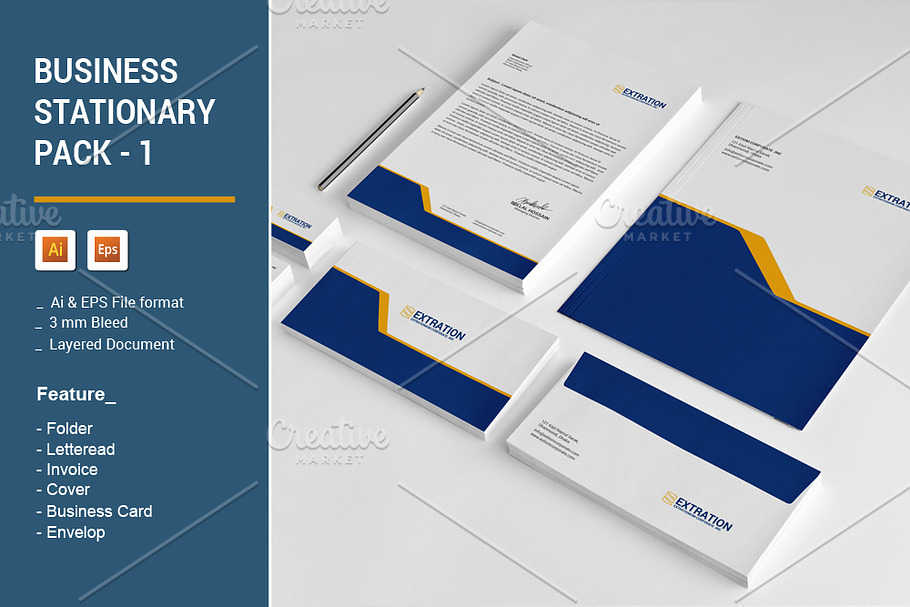 Business Stationary Pack - 1 in Stationery Templates - product preview 8