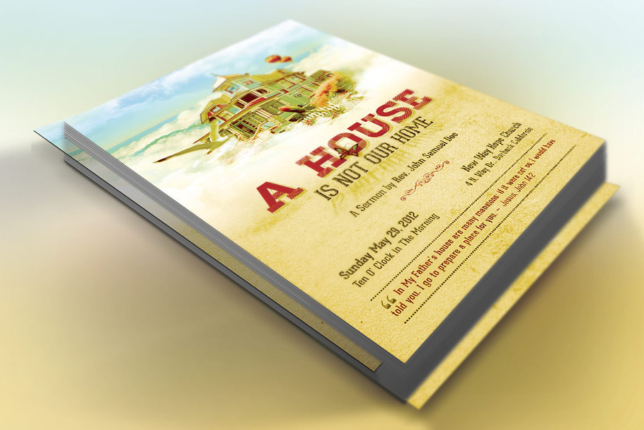 Our Home Church Flyer Template