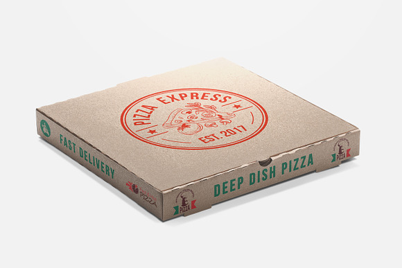 Pizza Retro Badge Logo Template in Logo Templates - product preview 2