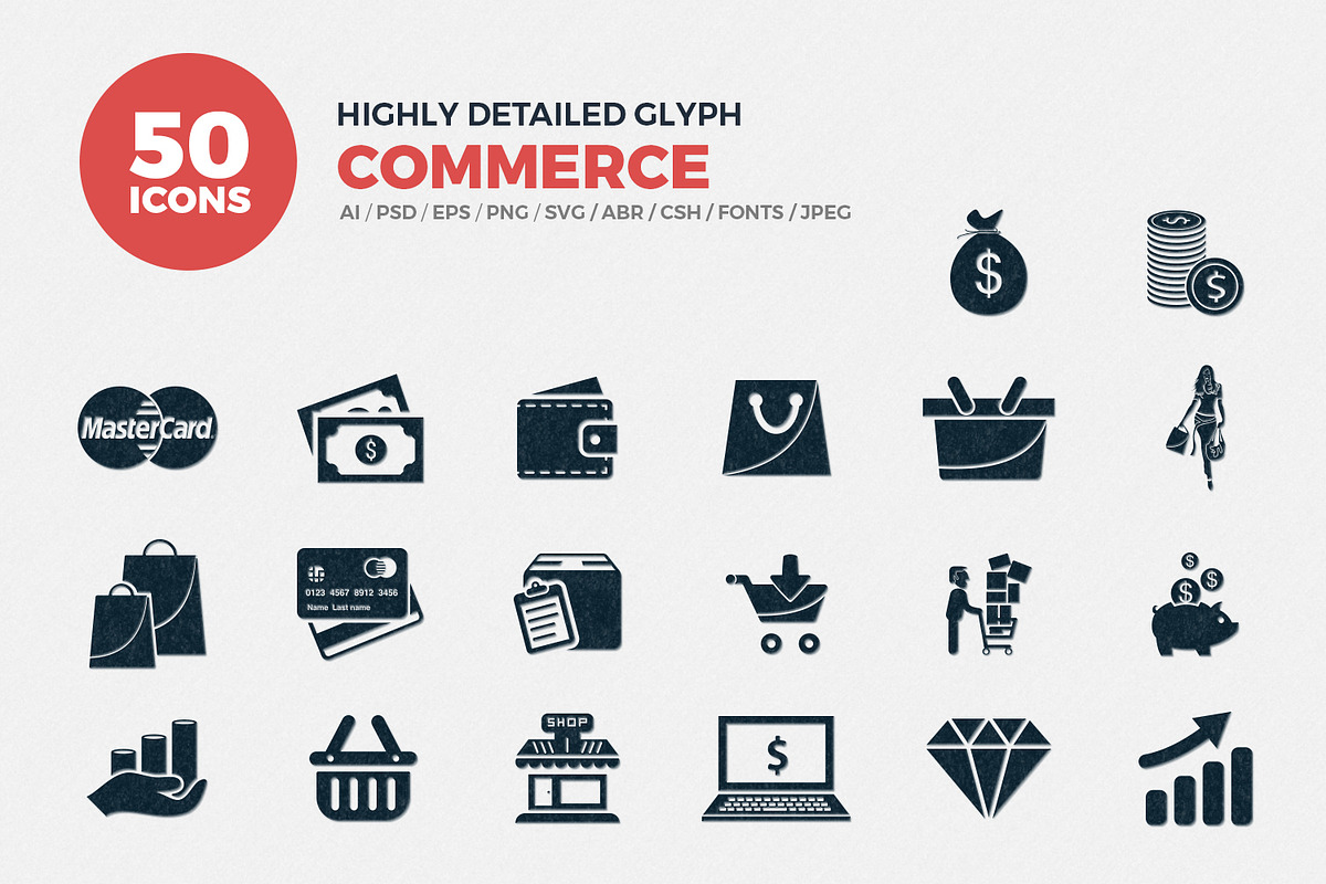 Glyph Icons Commerce Set in Glyph Icons - product preview 8