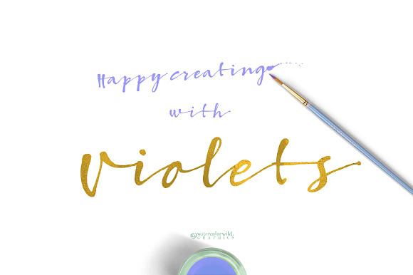 Sweet Violets in Illustrations - product preview 7