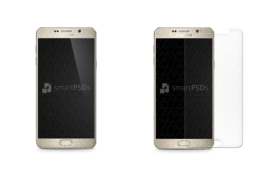 Galaxy Note 5 Tempered Glass Mock-up