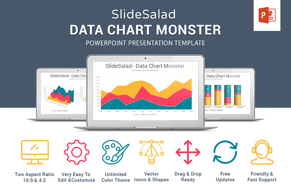 Data Chart PowerPoint Template in PowerPoint Templates - product preview 1
