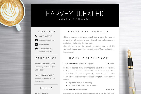 Resume Template | Harvey