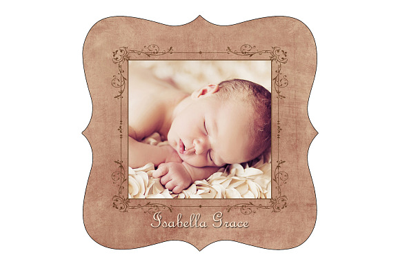 Isabella Baby Announcement in Card Templates - product preview 1