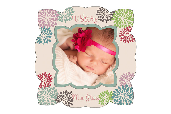 Mae Baby Announcement  in Card Templates - product preview 1