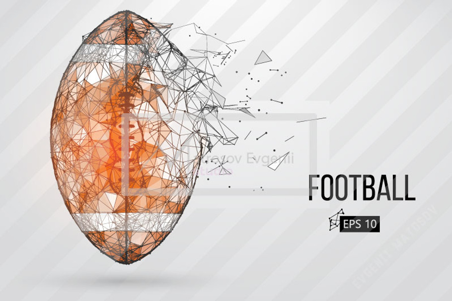 Silhouette of football balls. Set in Illustrations - product preview 8