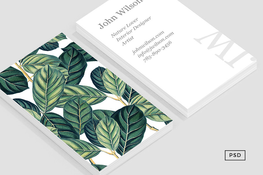 Botany Business Card Template