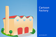 Cartoon style factory
