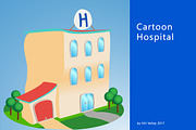 Cartoon style hospital