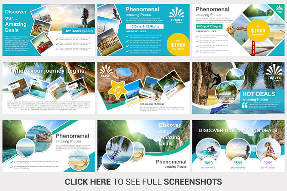 Travel Agency PowerPoint Template in PowerPoint Templates - product preview 1