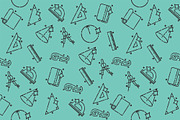 Geometry concept icons pattern