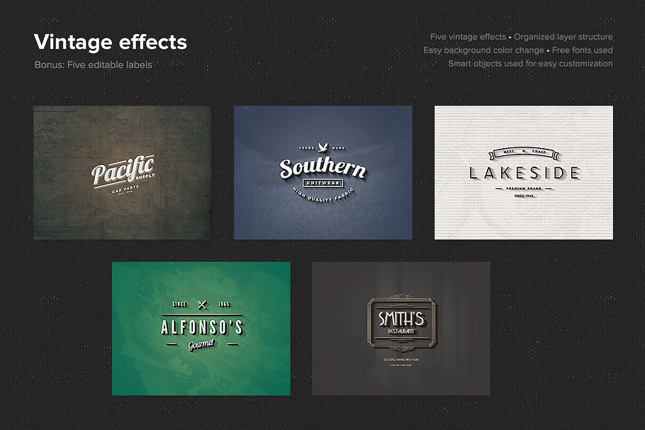 Vintage Effects in Photoshop Layer Styles - product preview 8