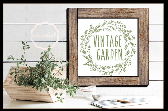 Farmhouse Wreaths a Set of 6 Quotes in Objects - product preview 3