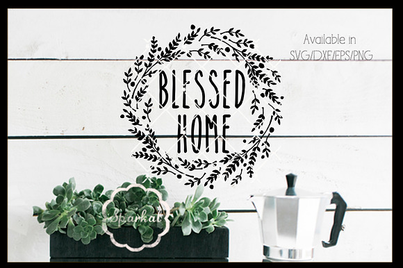 Farmhouse Wreaths a Set of 6 Quotes in Objects - product preview 5