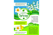 Vector poster for spring holiday greetings