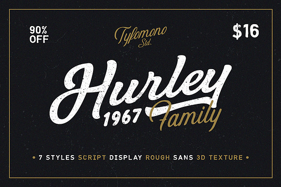 Hurley 1967 Family • 75% Off in Script Fonts - product preview 15