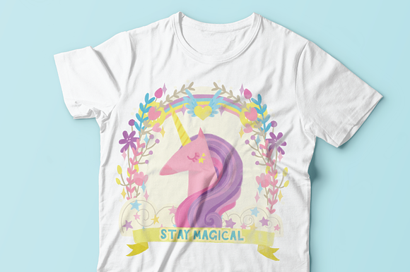 Magical Unicorns & Fluffy Clouds in Illustrations - product preview 2