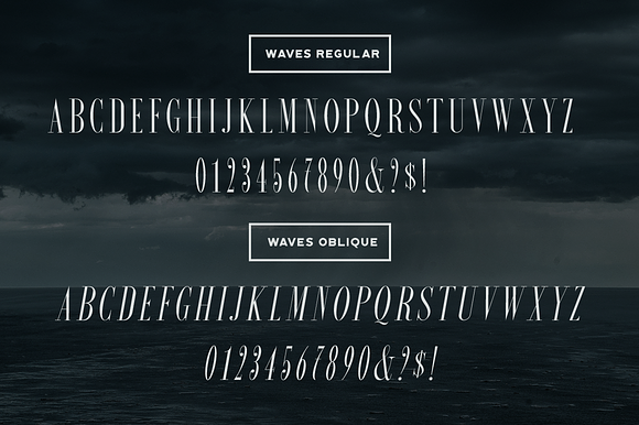 Waves - Ultra Condensed Serif in Custom Fonts - product preview 1
