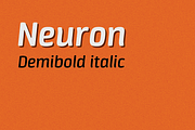Neuron demibold italic