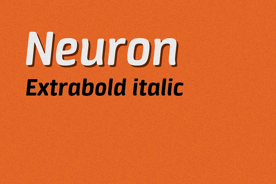 Neuron extrabold italic in Sans-Serif Fonts - product preview 8