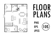 House First and second floor plans