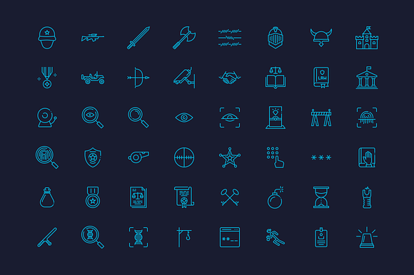 Military, Law & Order Icons in Military Icons - product preview 2