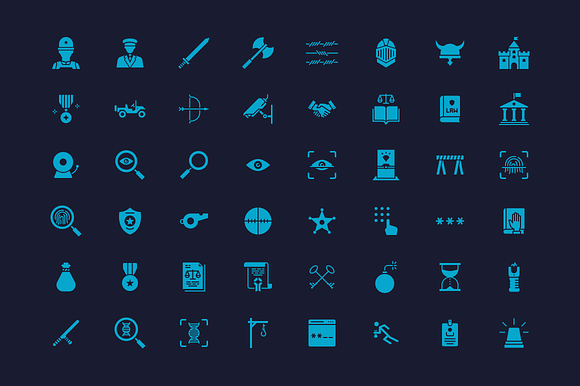 Military, Law & Order Icons in Military Icons - product preview 4