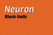Neuron black italic