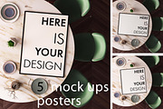5 mock ups posters