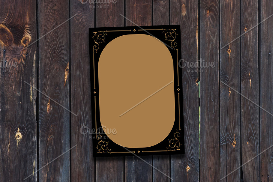 Vintage Floral Frame in Card Templates - product preview 8
