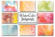 23 Watercolor Backgrounds. Vol 3