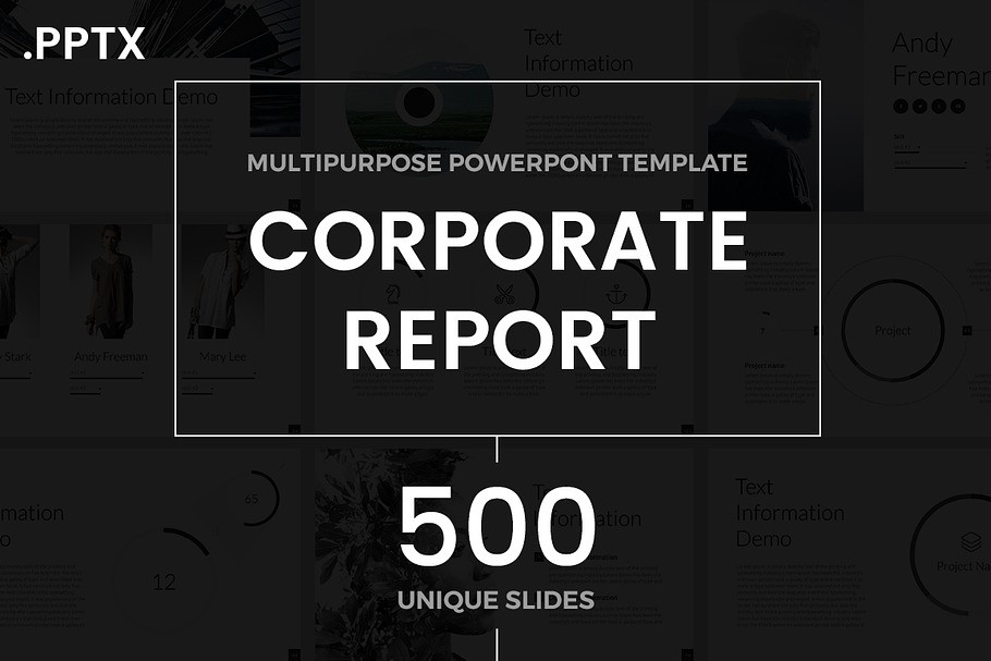 Corporate Report PowerPoint Template in PowerPoint Templates - product preview 8