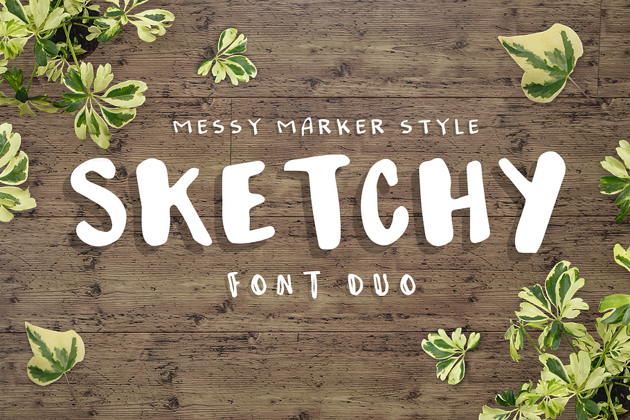 Sketchy - handmade font trio!
