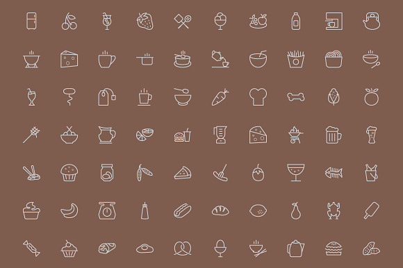 300 Food Line Icons in Food Icons - product preview 2