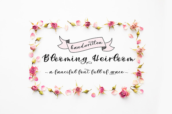 Blooming Heirloom-A Handwritten Font