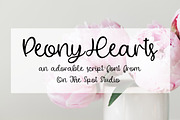 Peony Hearts