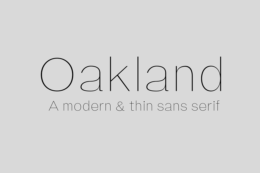 Oakland Sans Serif