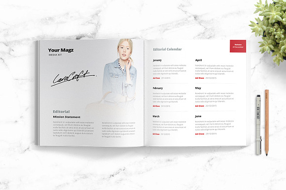 Magazine Media Kit Template in Social Media Templates - product preview 2