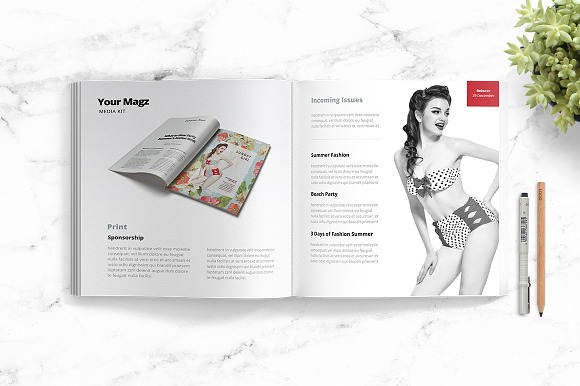 Magazine Media Kit Template in Social Media Templates - product preview 5
