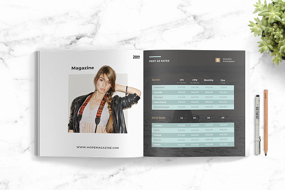 Magazine Media Kit Template in Social Media Templates - product preview 4