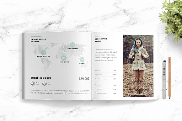 Magazine Media Kit Template in Social Media Templates - product preview 5